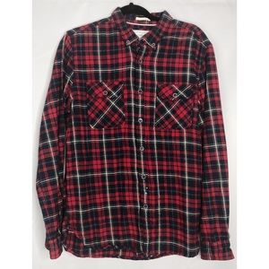 Denim & Flower Shirts - Denim & flower l slim fit red plaid button down Denim & Flower Shirts - Denim & flower l slim fit red plaid button down